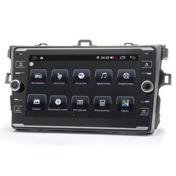 Штатна магнітола Prime-X 22-003/8K, 4+64, 4G. TOYOTA Corolla 2007-2013 (сірий) PX17544 фото