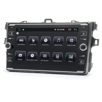 Штатна магнітола Prime-X 22-505/8K, 4+64, 4G. TOYOTA Corolla 2007-2013 (чорний) PX17592 фото